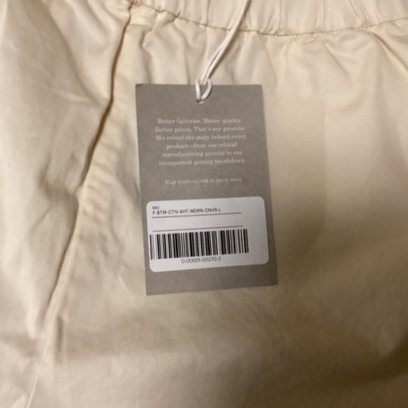 Everlane The Easy Canvas Shorts In Size Large NWT - Picture 5 of 6
